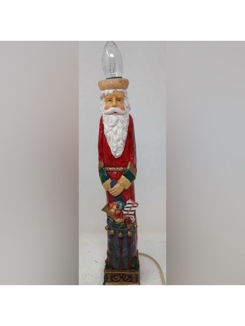 Santa Candle Lamps, Christmas Decor, 24"H, Red - Picture 3 of 11